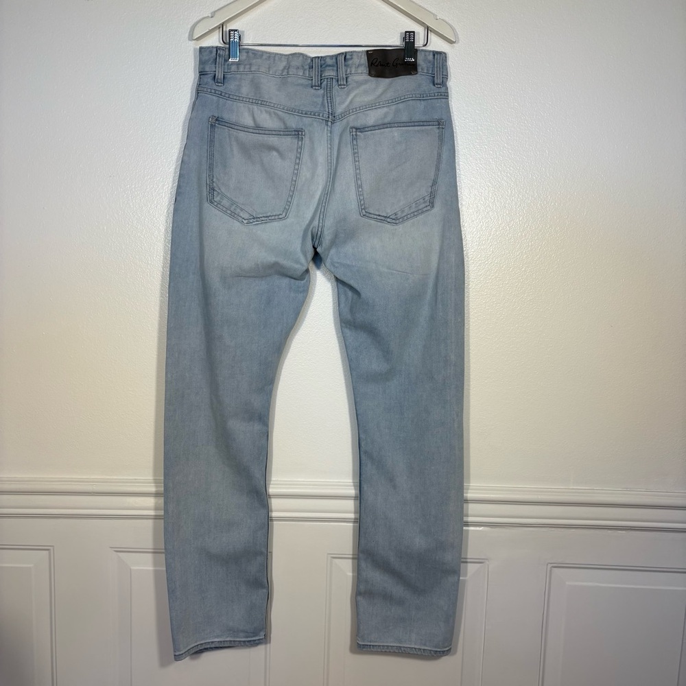 Robert Graham Mens Kipling Tailored Sz 33X31 Light Wash Stretch Denim Jeans - Picture 3 of 12